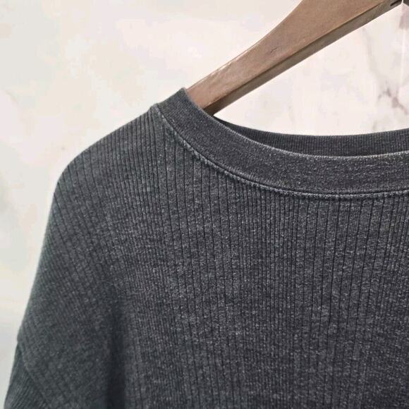 Ferruche T Shirt Mens Large Gray Ribbed Crew Tee Short Sleeve Regular Vintage - Picture 2 of 9